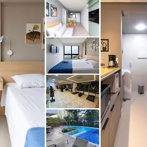 Com Vista Maravilhosa No Bairro Do Pina! Cozinha Completa, Wi-fi, Ar Condicionado E Maquina De Lavar - Com Estacionamento, Recepcao 24h, Piscina E Academia Apartamento Recife